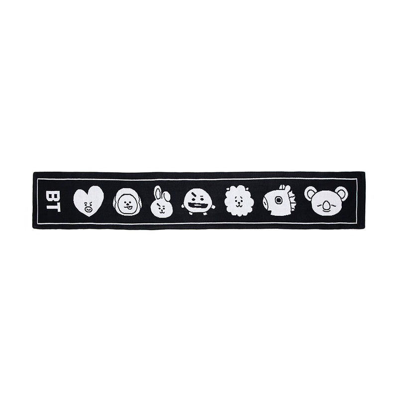 BT21 - Slogan Knit Scarf