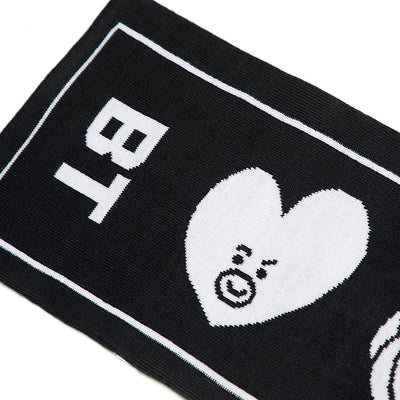 BT21 - Slogan Knit Scarf