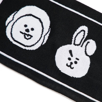 BT21 - Slogan Knit Scarf