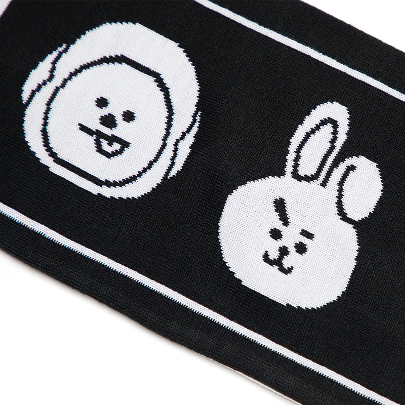 BT21 - Slogan Knit Scarf