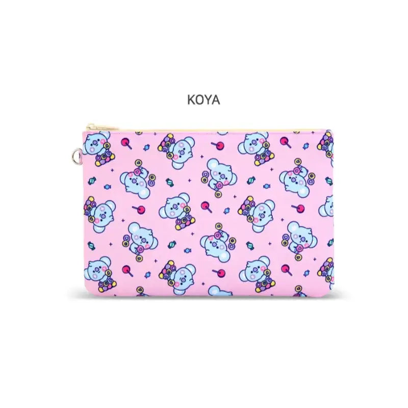 BT21 x Monopoly - Baby Flat Pouch JELLY CANDY - BT21 x Monopoly - Pouches - Harumio