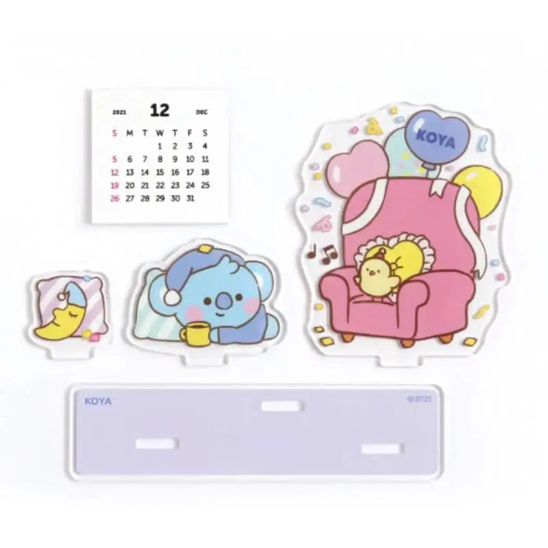 BT21 - Acrylic Stand Calendar - Party - BT21 - Accesories - Harumio