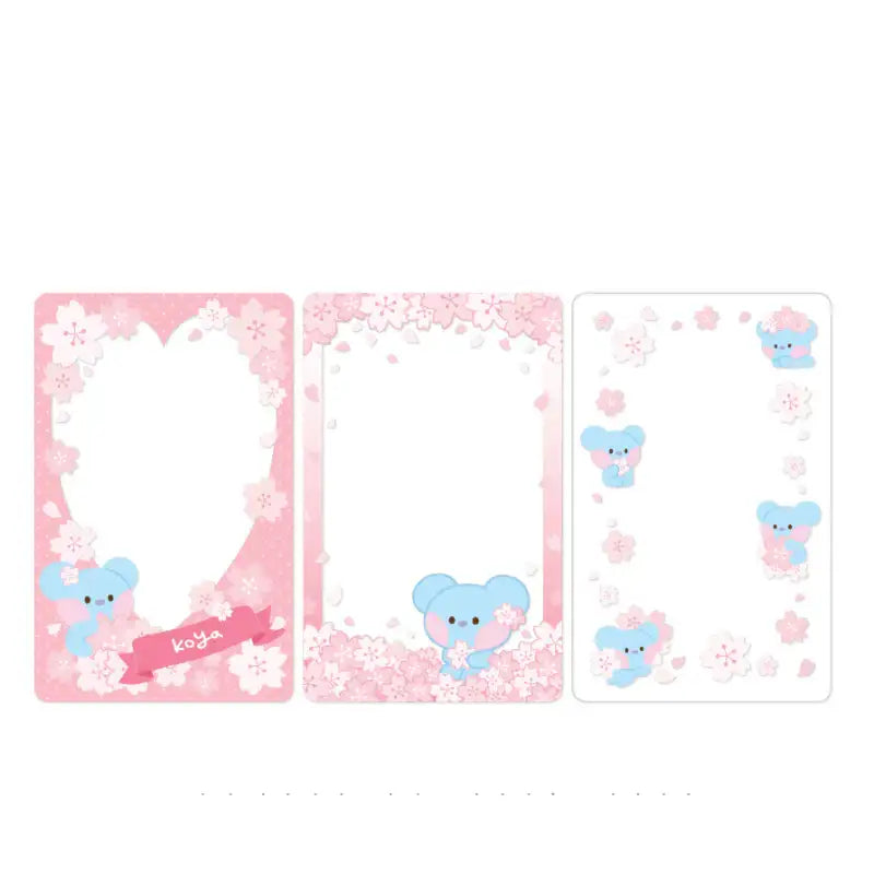 Monopoly x BT21 - Minini Photo Card Frame - Cherry Blossom - Monopoly - Photo Card Frame - Harumio