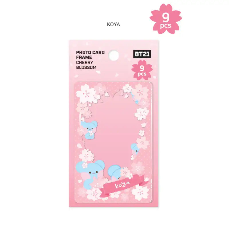 Monopoly x BT21 - Minini Photo Card Frame - Cherry Blossom - Monopoly - Photo Card Frame - Harumio