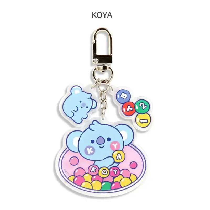 Monopoly x BT21 - Baby Acrylic Key Ring - Jelly Candy - Monopoly - Keyring - Harumio