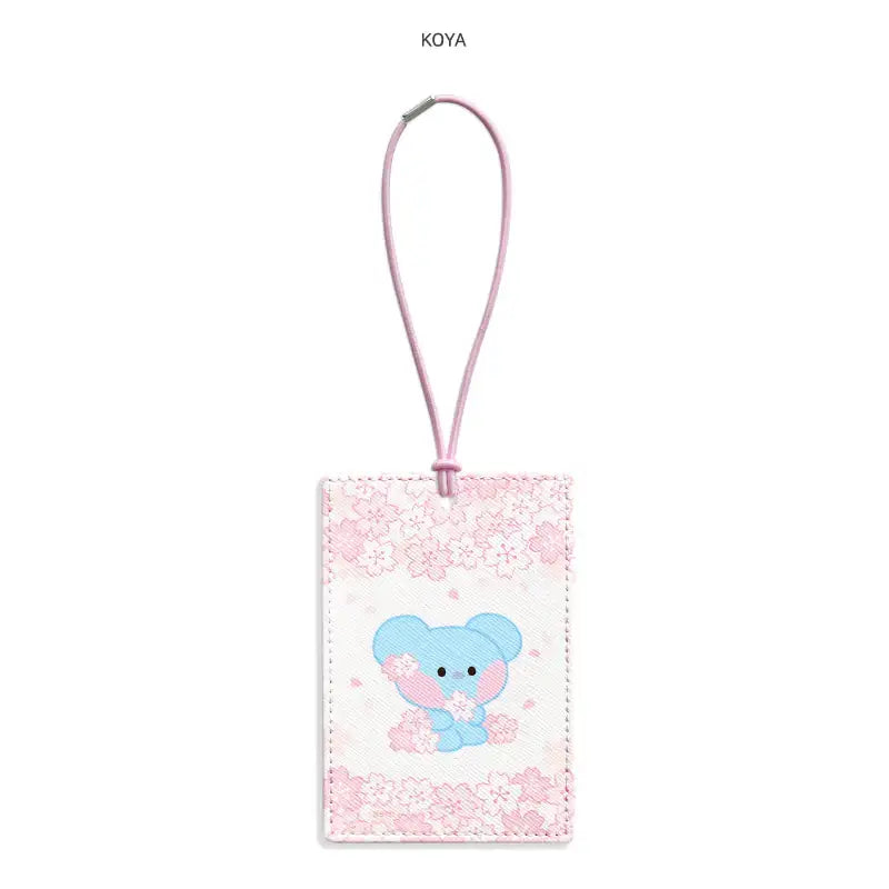 Monopoly x BT21 - Minini Travel Tag- Cherry Blossom - Monopoly - Travel Tag - Harumio