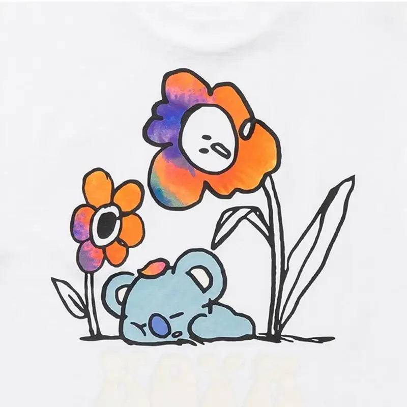 BT21 - Flower Collection - Short Sleeve T-Shirt - BT21 - Clothing - Harumio