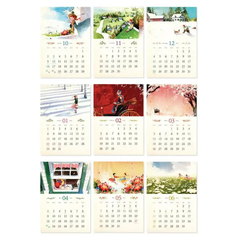 Indigo - 2023 Anne Story Wall Calendar - INDIGO - Calendar - Harumio