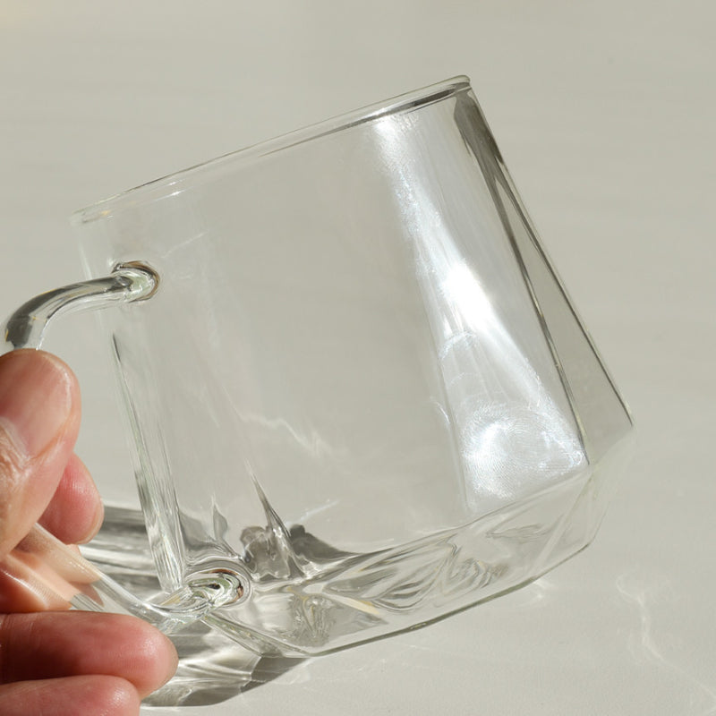 Somkist - Heat Resistant Glass Angle Mug Cup