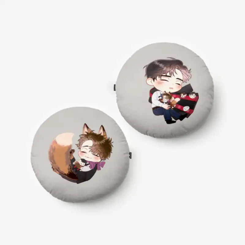 Mad Place - Fox Ideun Round Cushion - Junah COMICS - Accessories - Harumio