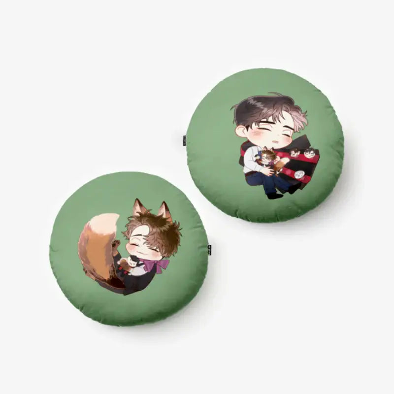 Mad Place - Fox Ideun Round Cushion - Junah COMICS - Accessories - Harumio