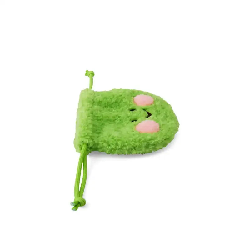Line Friends - Lenini Boucle Drawstring Pouch Bag - Line Friends - Pouch - Harumio