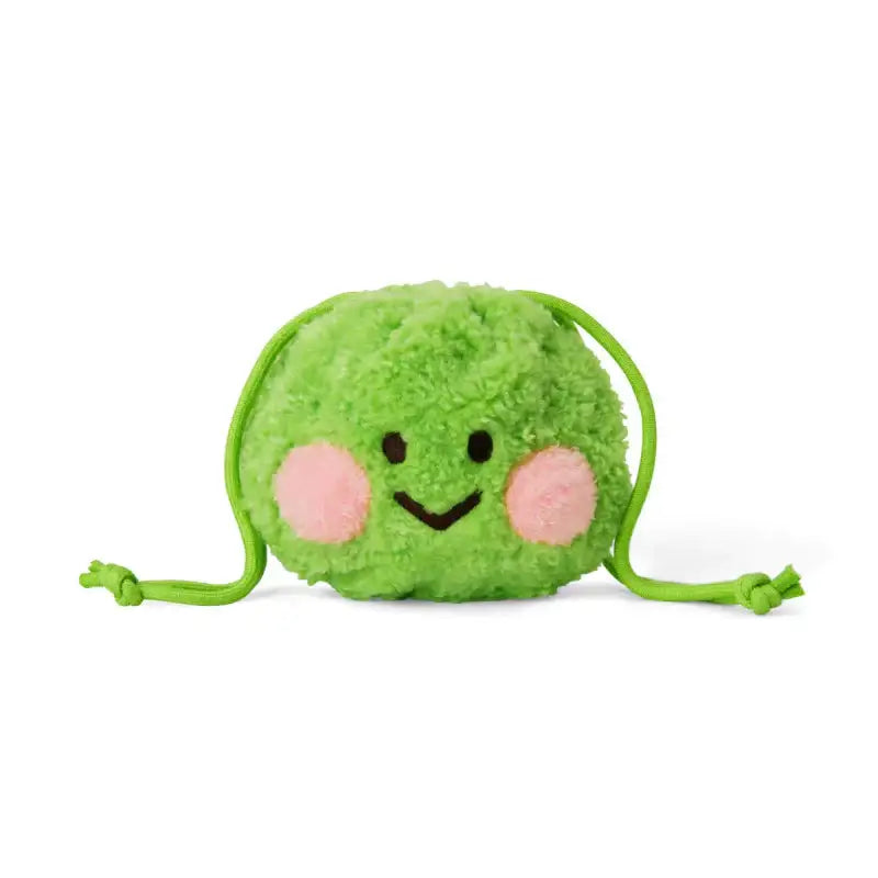 Line Friends - Lenini Boucle Drawstring Pouch Bag - Line Friends - Pouch - Harumio