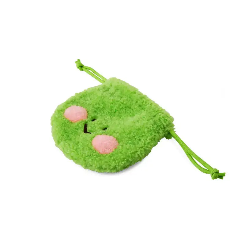 Line Friends - Lenini Boucle Drawstring Pouch Bag - Line Friends - Pouch - Harumio