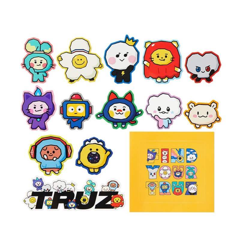Line Friends - Truz Deco Sticker - Line Friends - Decorative Stickers - Harumio