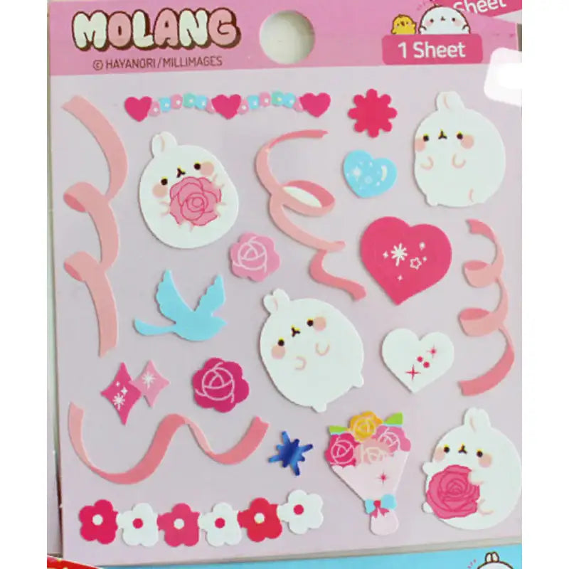 Molang - Diary Deco Stickers - Molang - Decorative Stickers - Harumio