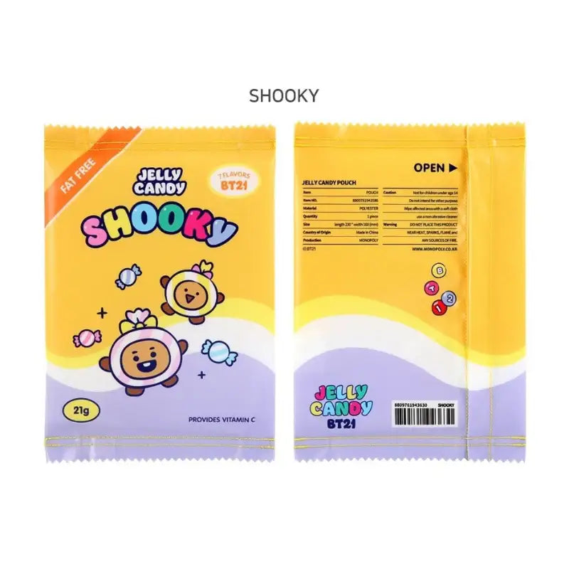 BT21 x Monopoly - Baby Jelly Candy Pouch - BT21 x Monopoly - Pouches - Harumio