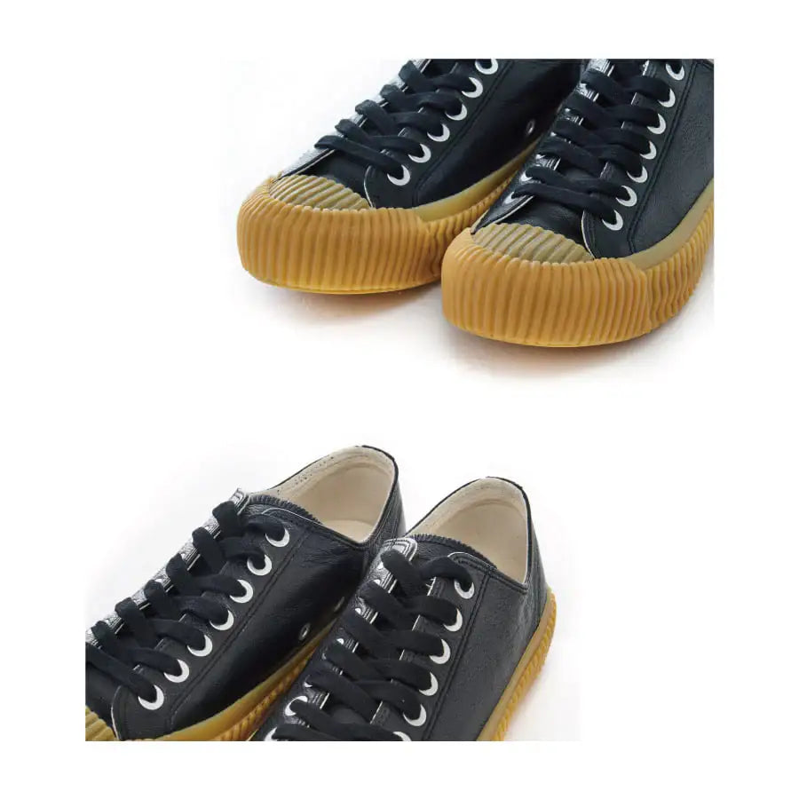 EXCELSIOR BOLT Low-Top Goat Leather - Black/Gum - EXCELSIOR - Sneakers - Harumio