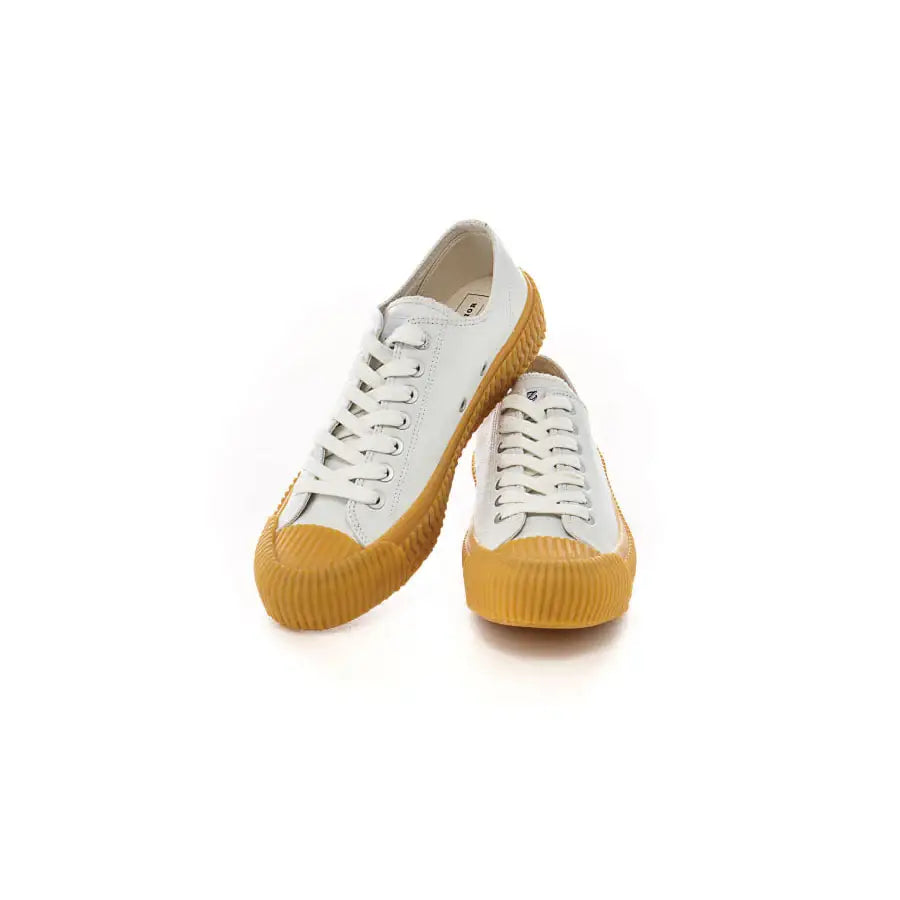EXCELSIOR BOLT Low-Top Goat Leather - White/Gum - EXCELSIOR - Sneakers - Harumio