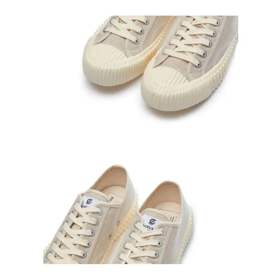EXCELSIOR BOLT Low-Top Linen - Beige - EXCELSIOR - Sneakers - Harumio