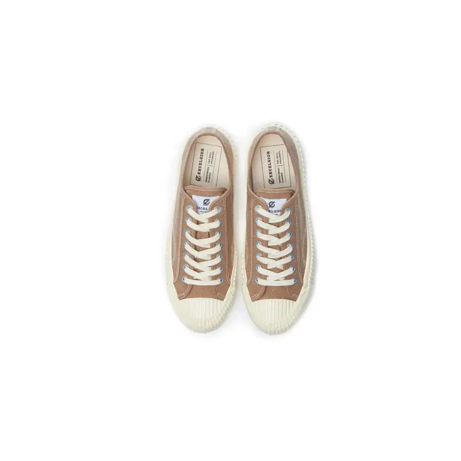 EXCELSIOR BOLT Low-Top Linen - Brown - EXCELSIOR - Sneakers - Harumio