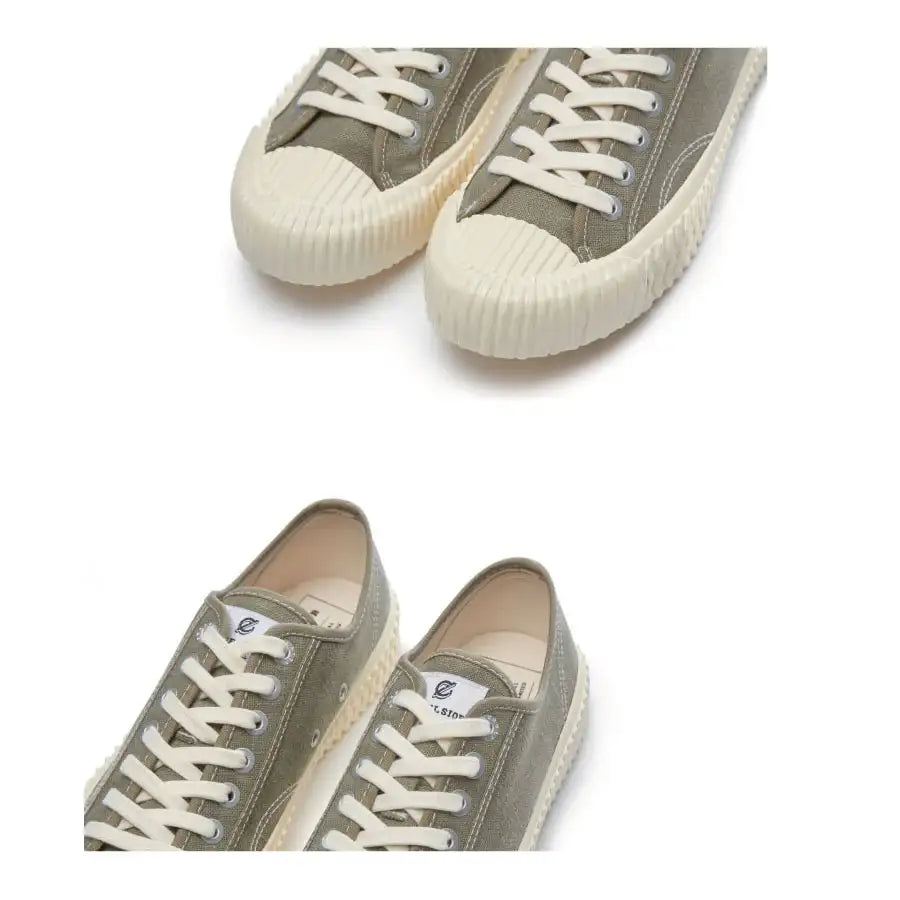 EXCELSIOR BOLT Low-Top Linen - Deep Green - EXCELSIOR - Sneakers - Harumio