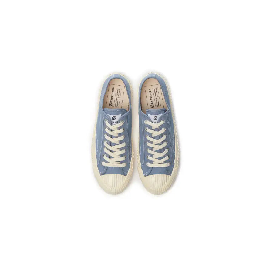 EXCELSIOR BOLT Low-Top Linen - Foggy Blue - EXCELSIOR - Sneakers - Harumio
