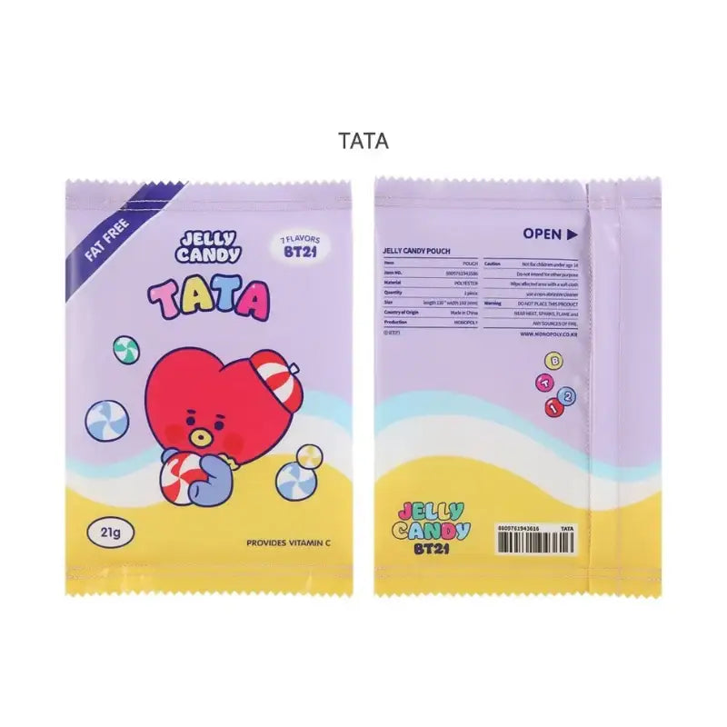 BT21 x Monopoly - Baby Jelly Candy Pouch - BT21 x Monopoly - Pouches - Harumio