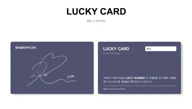 Baekhyun Puzzle Package Limited Edition Pre-Sale - EXO - Games & Hobbies - Harumio