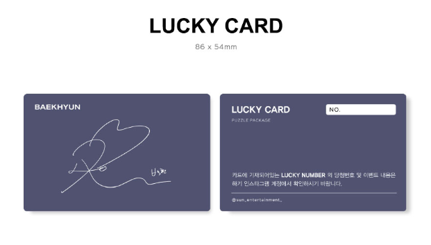 Baekhyun Puzzle Package Limited Edition Pre-Sale