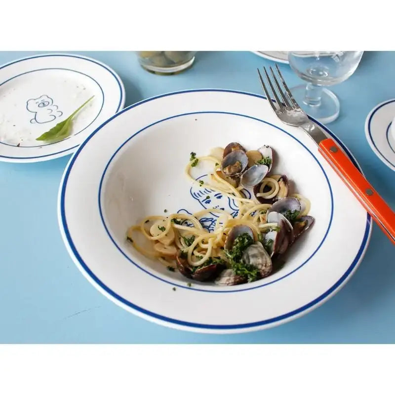 1537 - Teddy and Lucy Pasta Bowl - 1537 - Bowls - Harumio