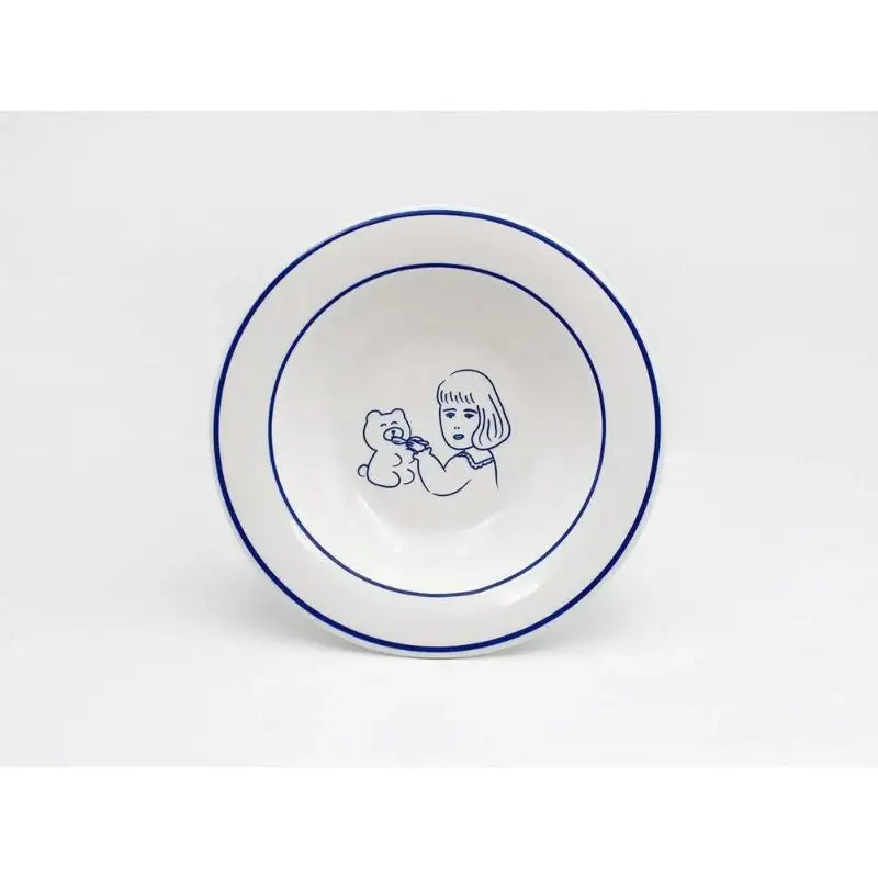 1537 - Teddy and Lucy Pasta Bowl - 1537 - Bowls - Harumio