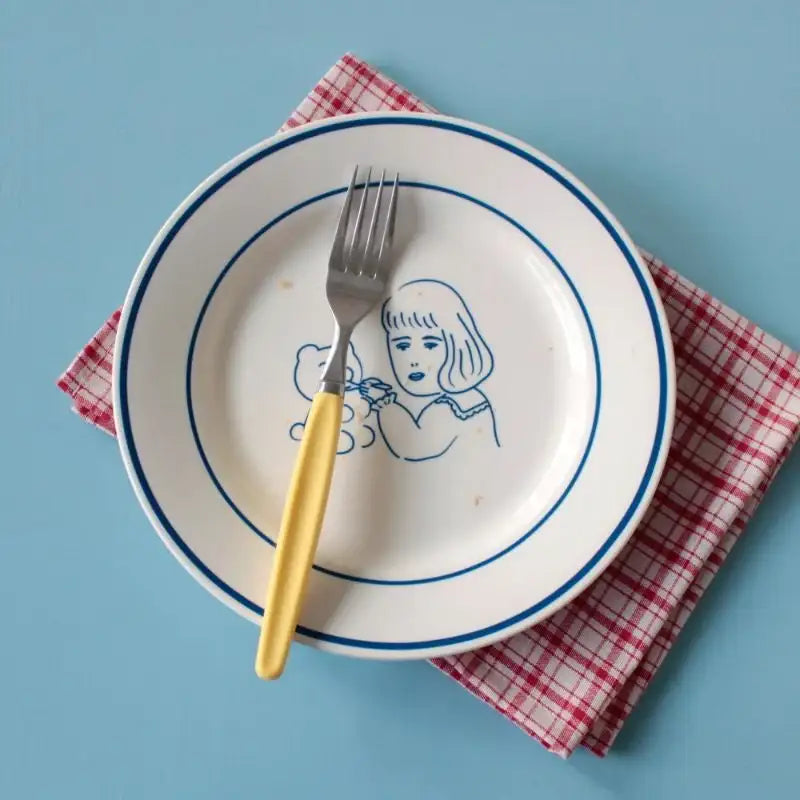 1537 - Teddy and Lucy Plate - 1537 - Plates - Harumio