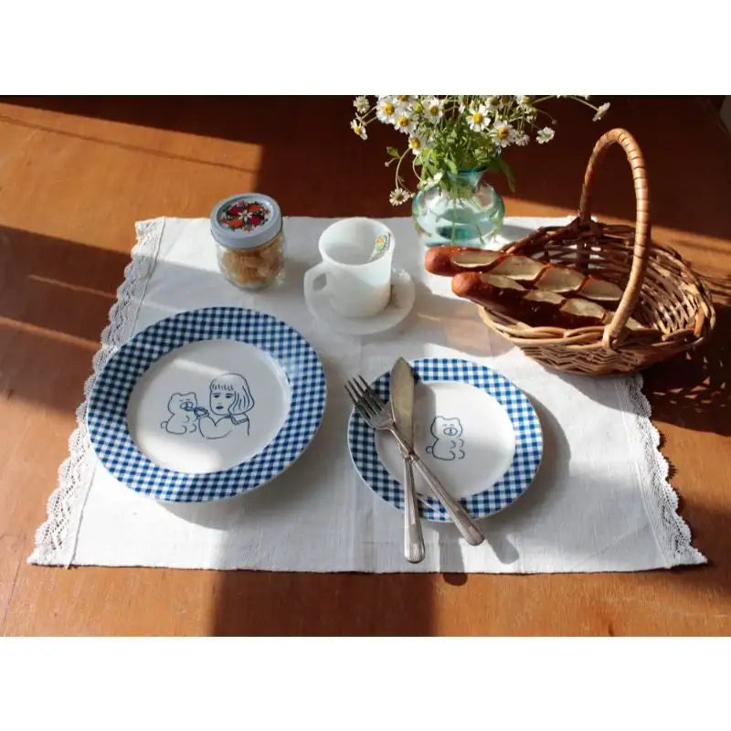 1537 - Teddy and Lucy Plate - 1537 - Plates - Harumio