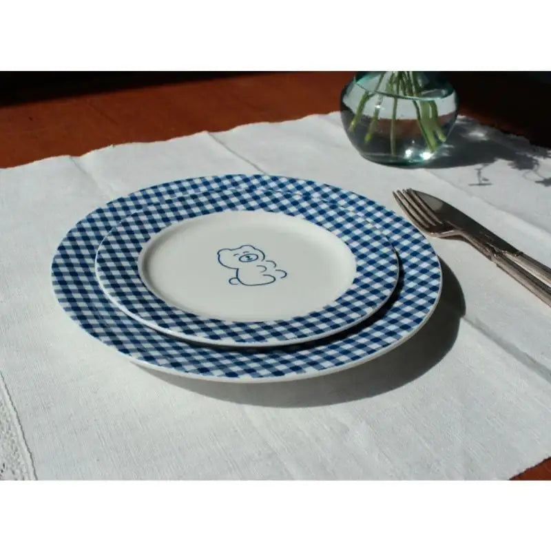 1537 - Teddy and Lucy Plate - 1537 - Plates - Harumio