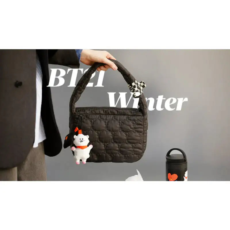BT21 - Winter Quilted Hobo Bag - LINE FRIENDS - Hobo Bag - Harumio