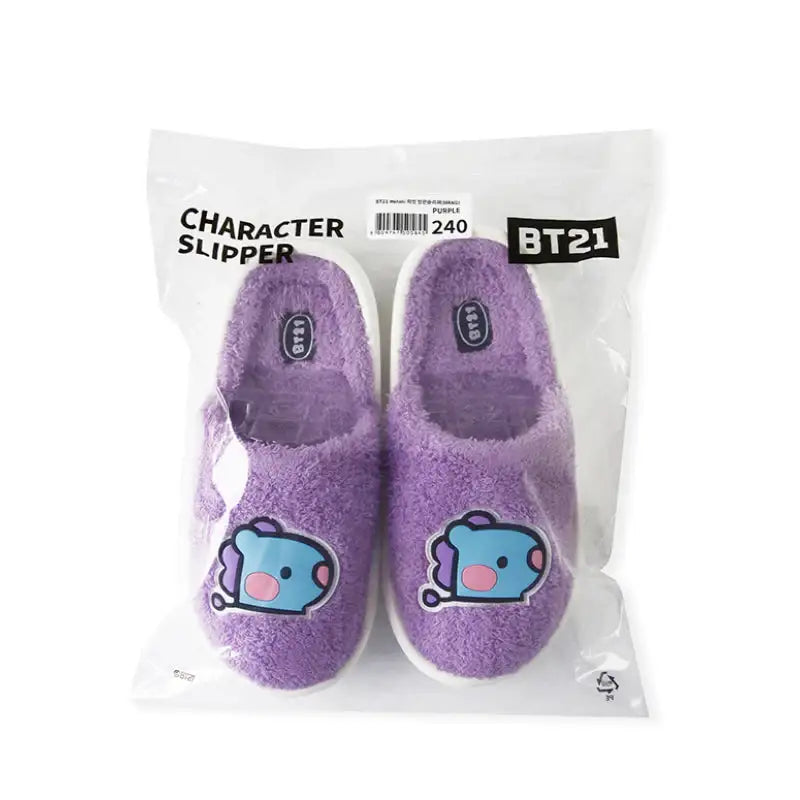 BT21 - Minini Big Face Boucle Slippers - LINE FRIENDS - Footwear - Harumio