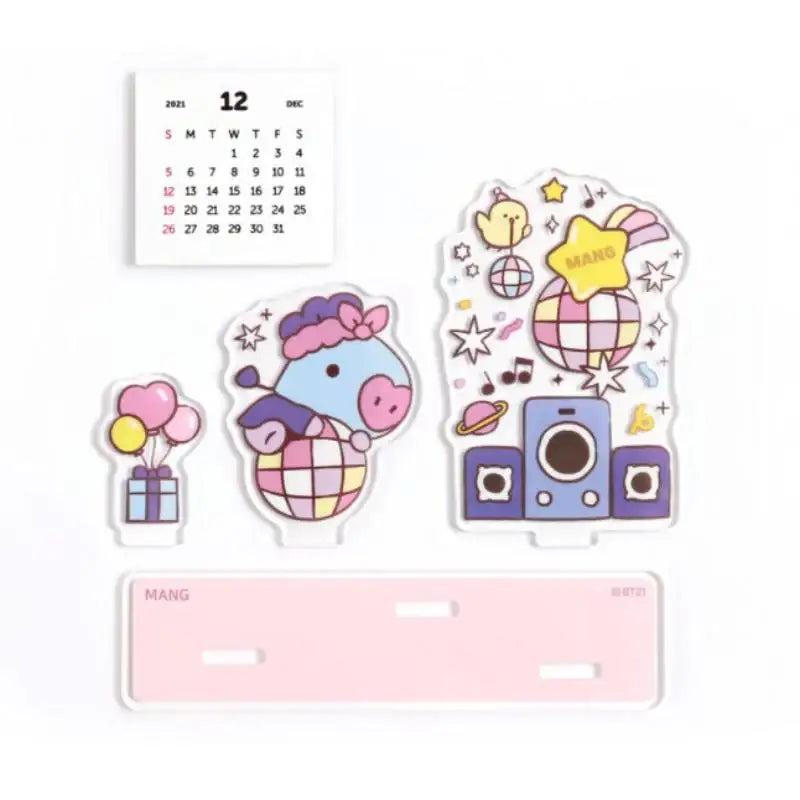 BT21 - Acrylic Stand Calendar - Party - BT21 - Accesories - Harumio