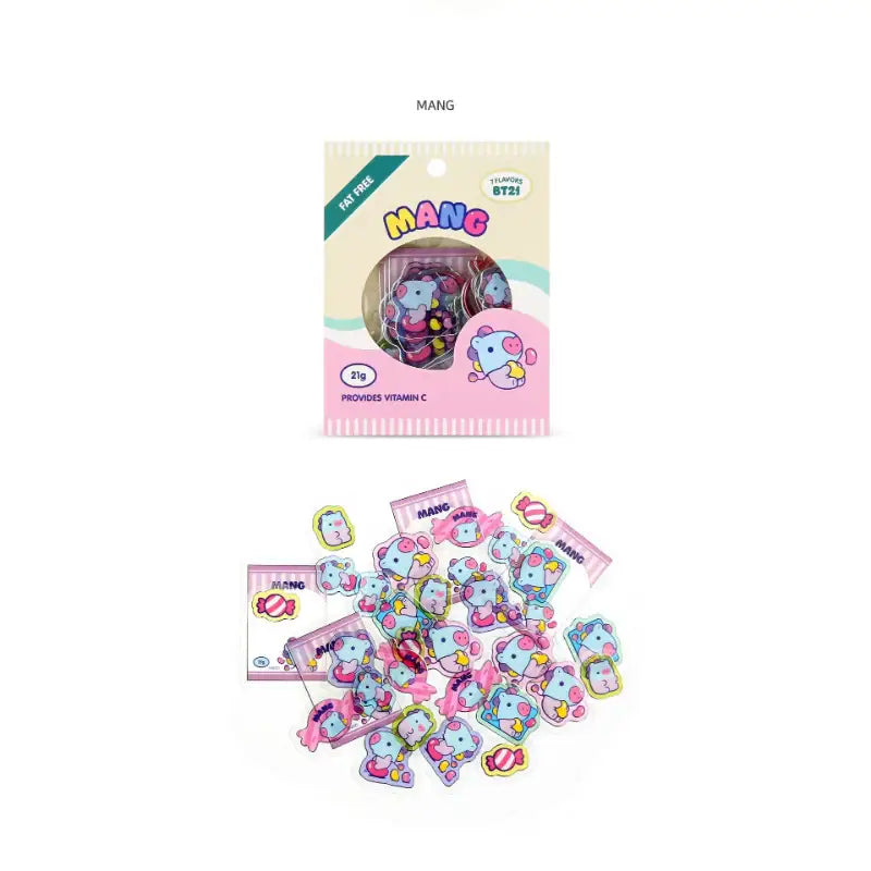 BT21 x Monopoly - Baby Flake Sticker Pack JELLY CANDY - BT21 x Monopoly - Stationary - Harumio
