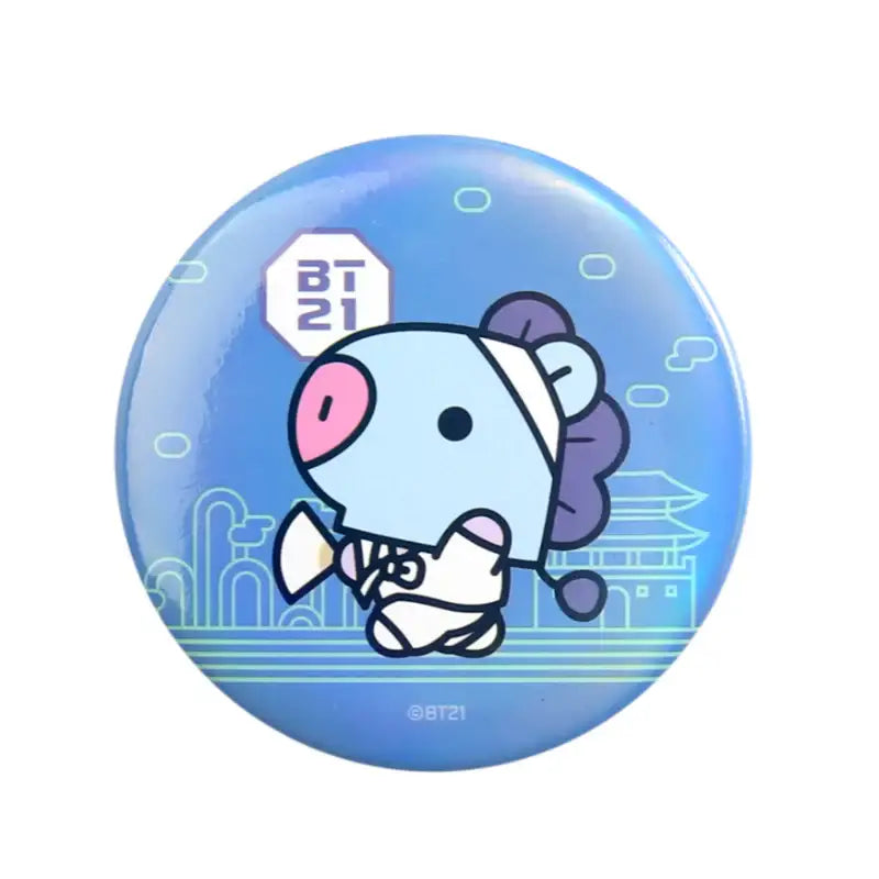 Monopoly x BT21 - Can Badge - Hanbok - Monopoly - Badges - Harumio