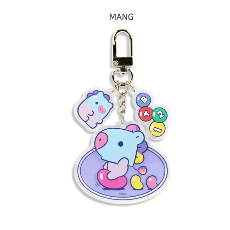 Monopoly x BT21 - Baby Acrylic Key Ring - Jelly Candy - Monopoly - Keyring - Harumio