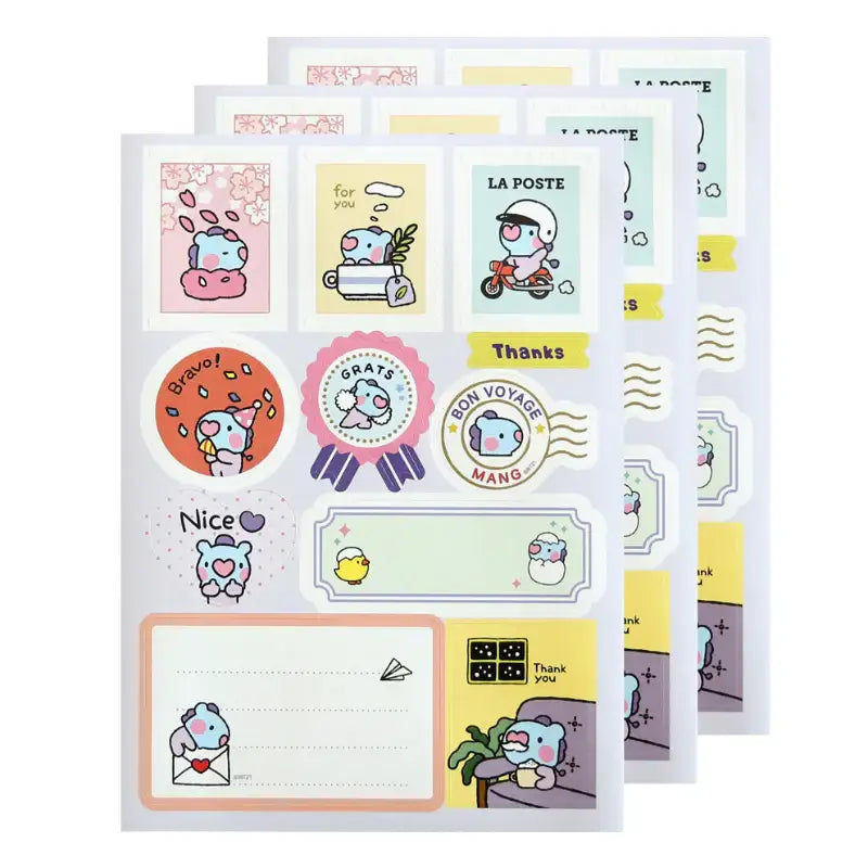 Monopoly x BT21 - Minini Removable Gift Sticker - Monopoly - Stickers - Harumio