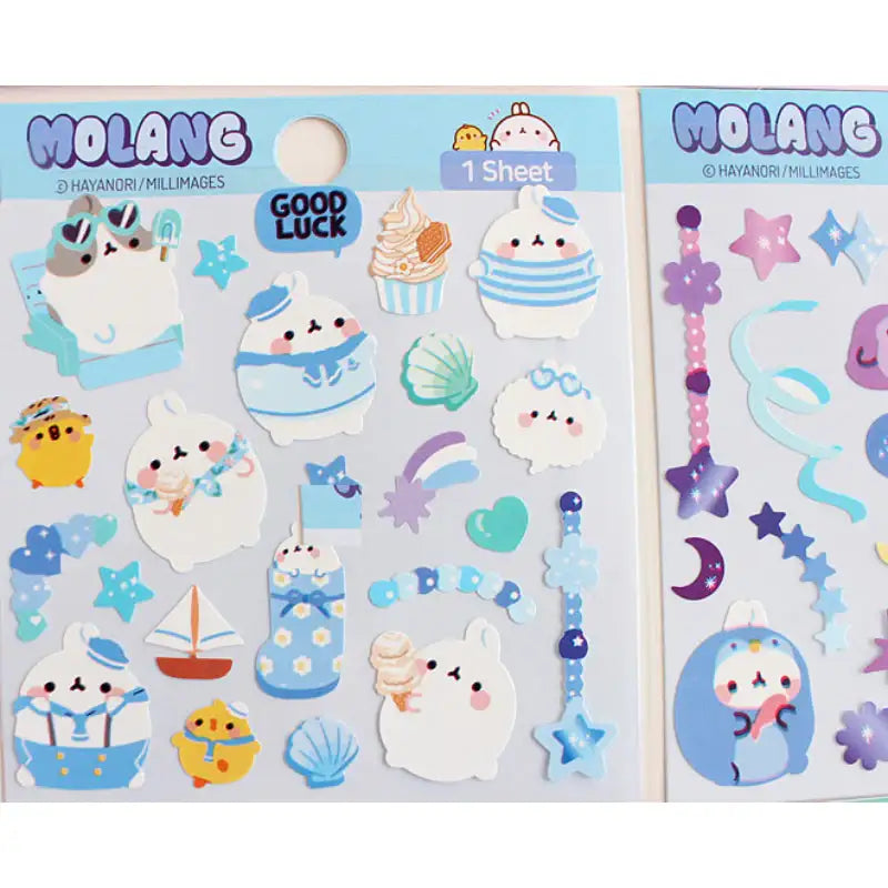 Molang - Diary Deco Stickers - Molang - Decorative Stickers - Harumio