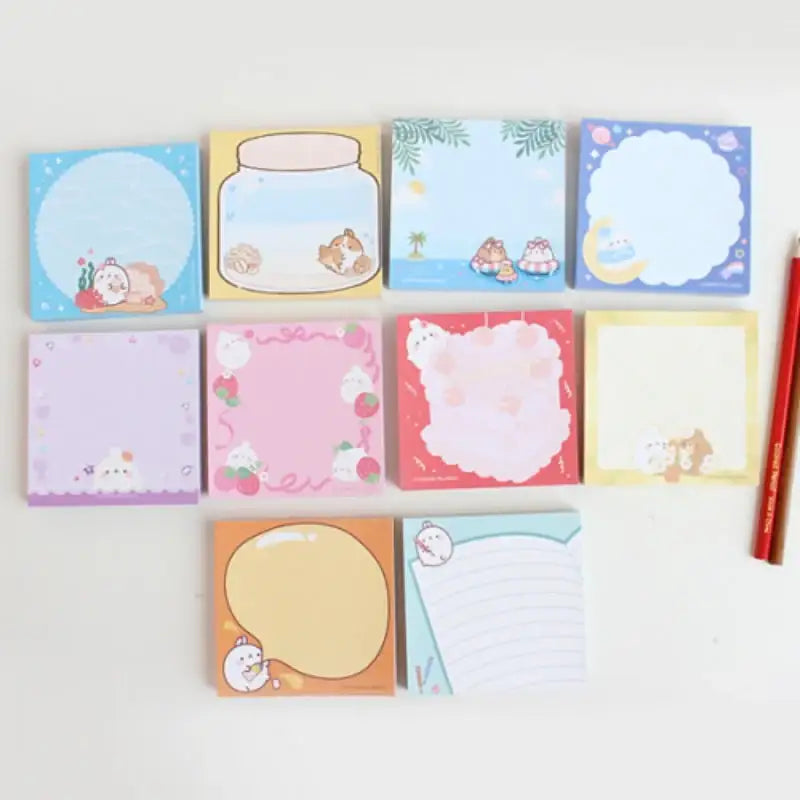 Molang - Rice Cake Memo Pad - Molang - Memo Pads - Harumio