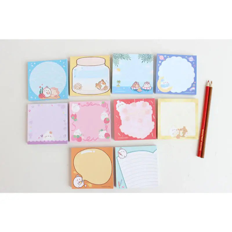 Molang - Rice Cake Memo Pad - Molang - Memo Pads - Harumio
