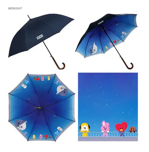 BT21 x Monopoly - Double Layer Automatic Long Umbrella - Monopoly - Umbrella - Harumio