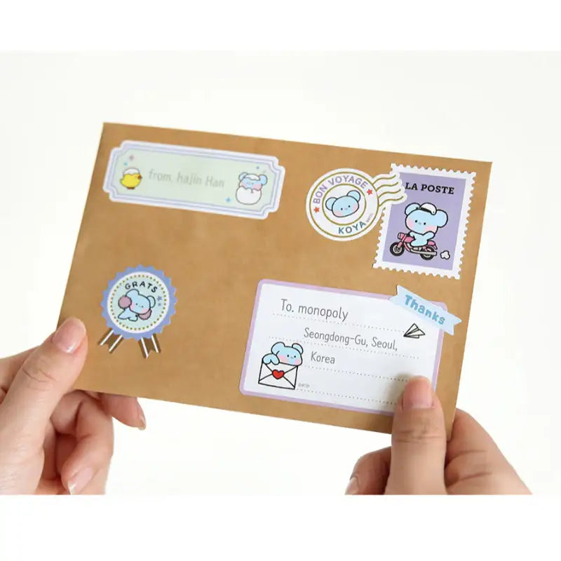 Monopoly x BT21 - Minini Removable Gift Sticker - Monopoly - Stickers - Harumio