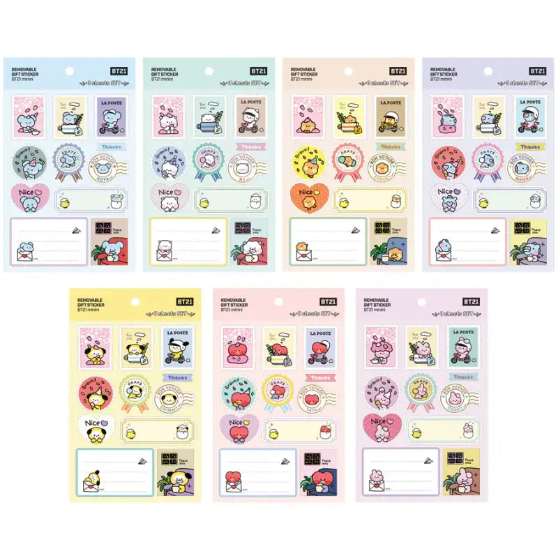 Monopoly x BT21 - Minini Removable Gift Sticker - Monopoly - Stickers - Harumio