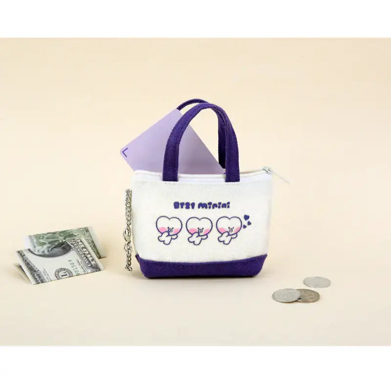 Monopoly x BT21 - Minini Canvas Mini Pouch - Monopoly - Mini Pouch - Harumio