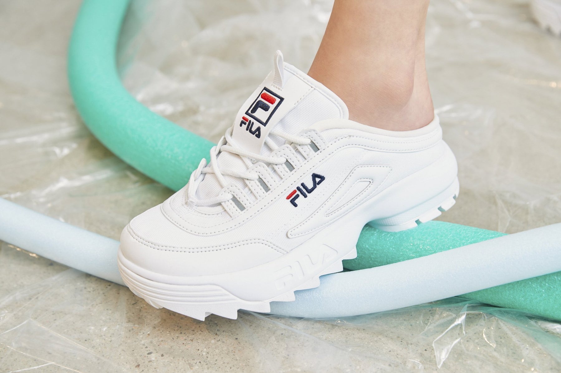 fila disruptor 2 mule tapey tape